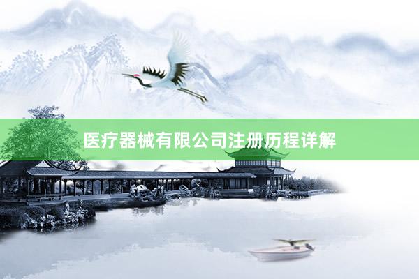 医疗器械有限公司注册历程详解